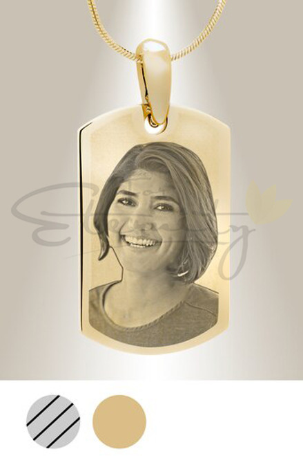 Small Dog Tag - Photo Engraved