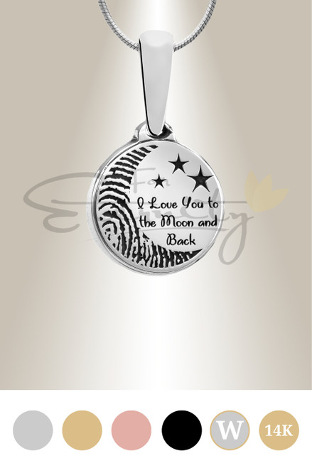 Moon  - Fingerprint Pendant