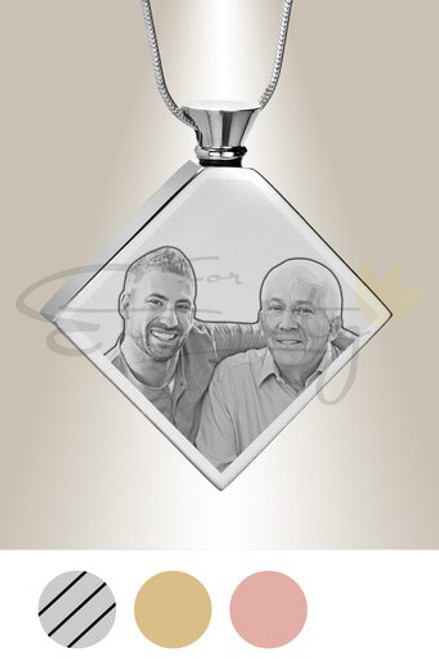 Cremation Diamond - Photo Engraved