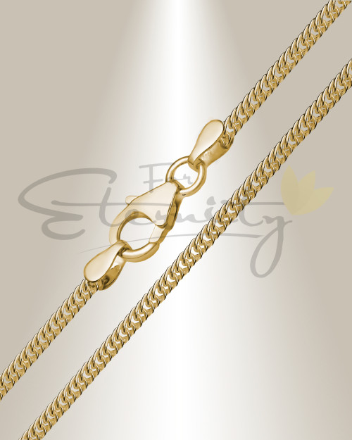 Men's Gold Plated Sterling Silver Curb Chains