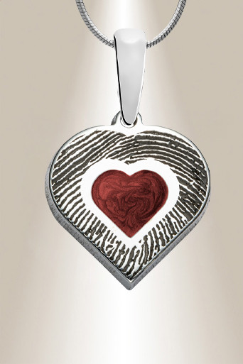 Heart Fingerprint with Ash