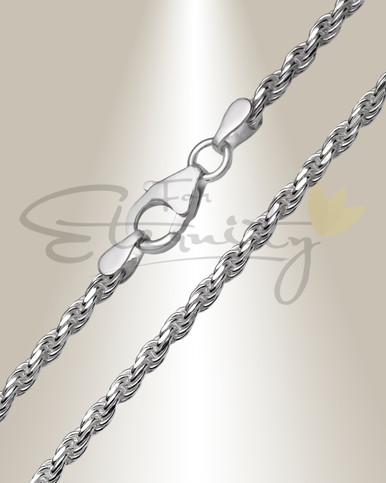 Sterling silver rope chain 10mm Clearance