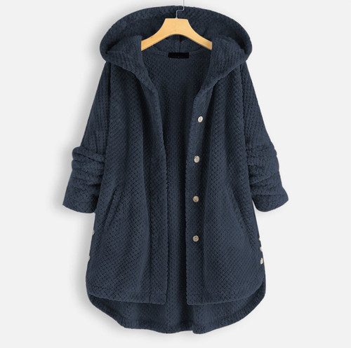 Women's Hooded Double-sided Velvet  Coat