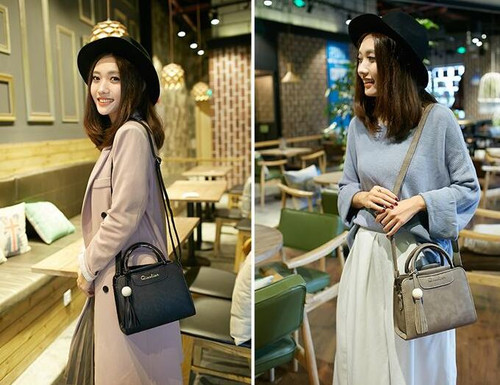 Crossbody Faux-Suede Handbag