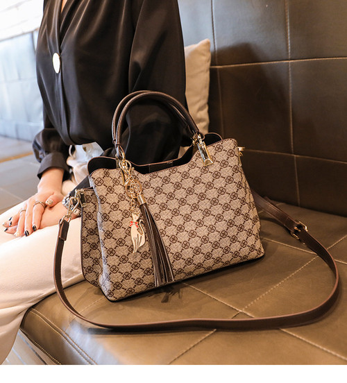 Large-Capacity Printed Shoulder Messenger Bag