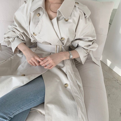Elegant Double Breasted Women's Winter Long Coat