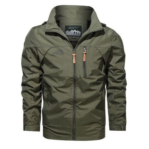 Men's Outdoor Hooded Jacket  Plus Size