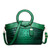 Embossed Faux-Leather Handbag