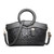 Embossed Faux-Leather Handbag