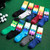Diamond Pattern Unisex Mid-Length Socks