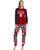 Color Matching Elk Christmas Parent-child Wear Homewear Pajamas Suit