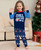 Letter Snowflake Printing Christmas Parent-Child Suit