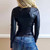 Women's Faux Leather Motorcycle Jacket Cable Weave