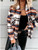 Unstructured Long Sleeve Plaid Winter Jacket
