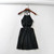 Sleeveless Black Sexy Backless Neck Dress