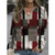 Women's Checkered Sweater Fleece Jacket