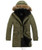 Men's Warm Cotton Parka Overcoat
