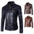 Men's Faux Leather Motorcycle Jacket