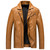 Men's  Faux Leather Jacket Thin Washable