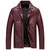 Men's  Faux Leather Jacket Thin Washable