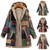 Winter Hooded Patchwork Mid-Length Coat