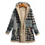 Winter Hooded Patchwork Mid-Length Coat