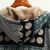 Winter Hooded Patchwork Mid-Length Coat