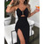 Sexy Elegant Black Cocktail Party Evening Dress