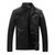 Men's  Faux Leather Baseball Jacket