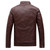 Men's  Faux Leather Baseball Jacket