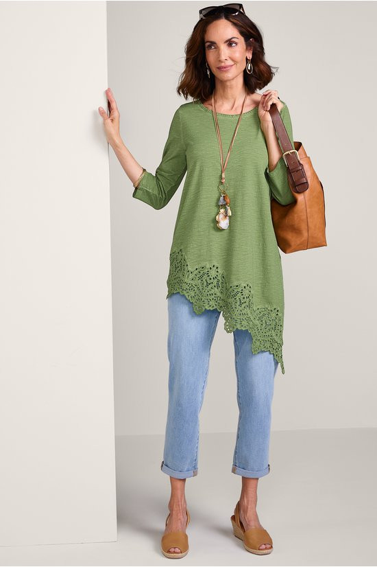 Ayesha Lace Trim Tunic - thumbnail 3