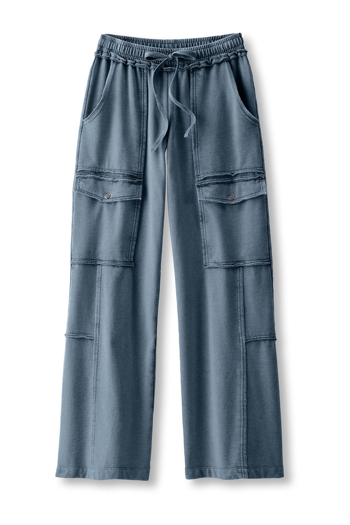 Downtime French Terry Pull On Cargo Pants - thumbnail 3
