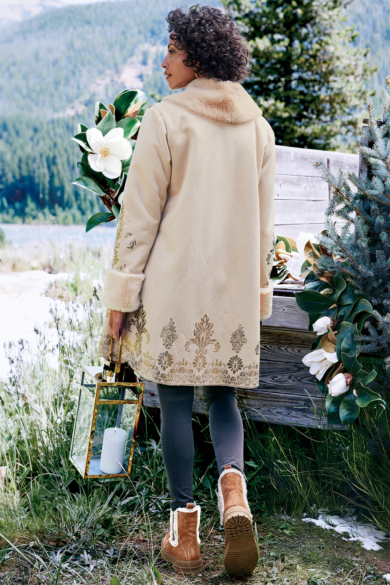 Anastasia Faux Shearling Coat - thumbnail 7