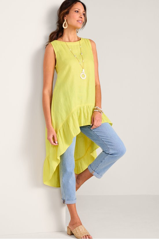 Lozita Linen Sleeveless Tunic - thumbnail 4