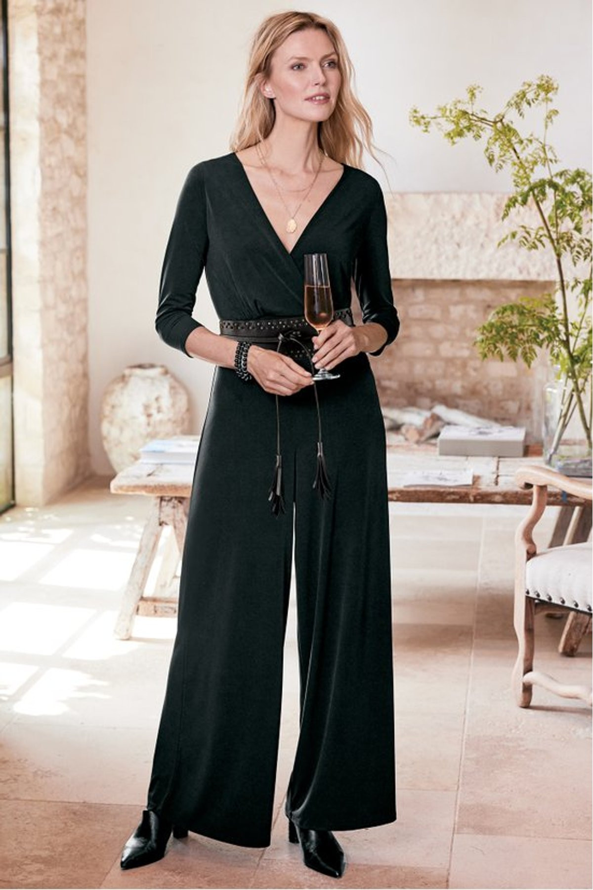 Penelope 3/4 Sleeve Jumpsuit I - thumbnail 4