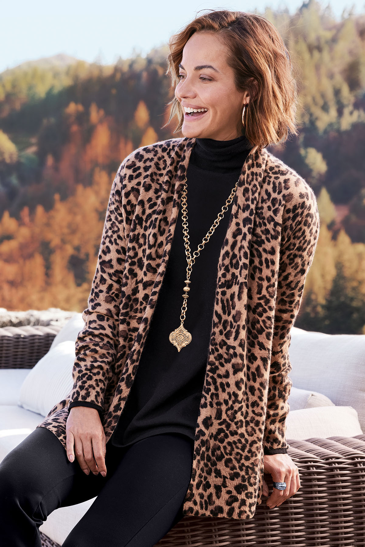 Sibyl Cashmere Printed Cardigan - thumbnail 8