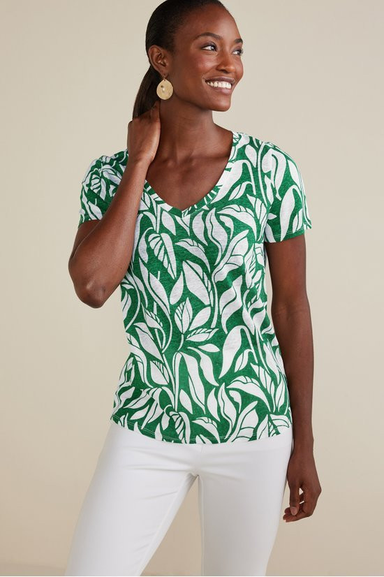 Aubrey Linen Slub Tee - thumbnail 4