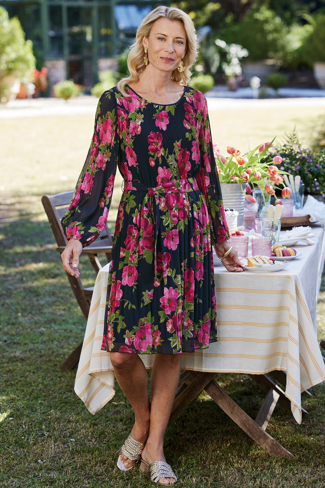 Ondine Pleated Dress - thumbnail 10