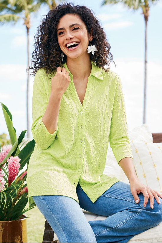 Kimberly Textured Tunic Big Shirt - thumbnail 6