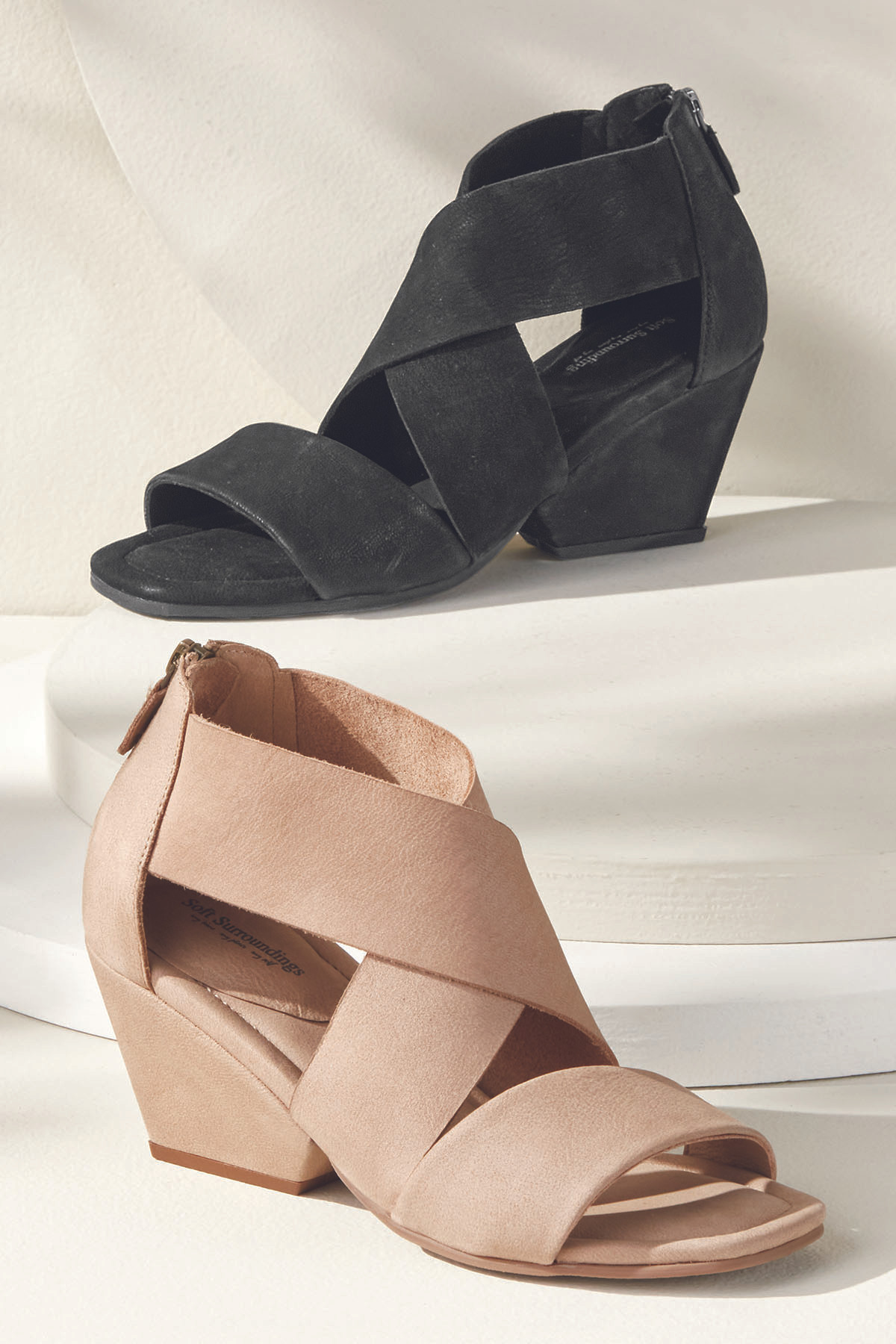 Sandra Soft Suede Heel Sandals - thumbnail 2