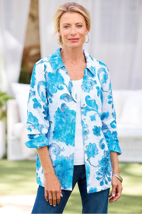Escambia Gauze Tunic Shirt - thumbnail 10