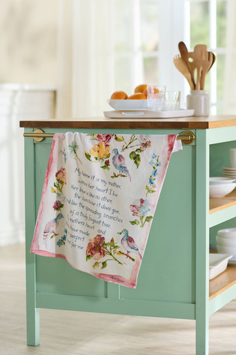 April Cornell Mother's Poem Watercolor Tea Towel - thumbnail 2