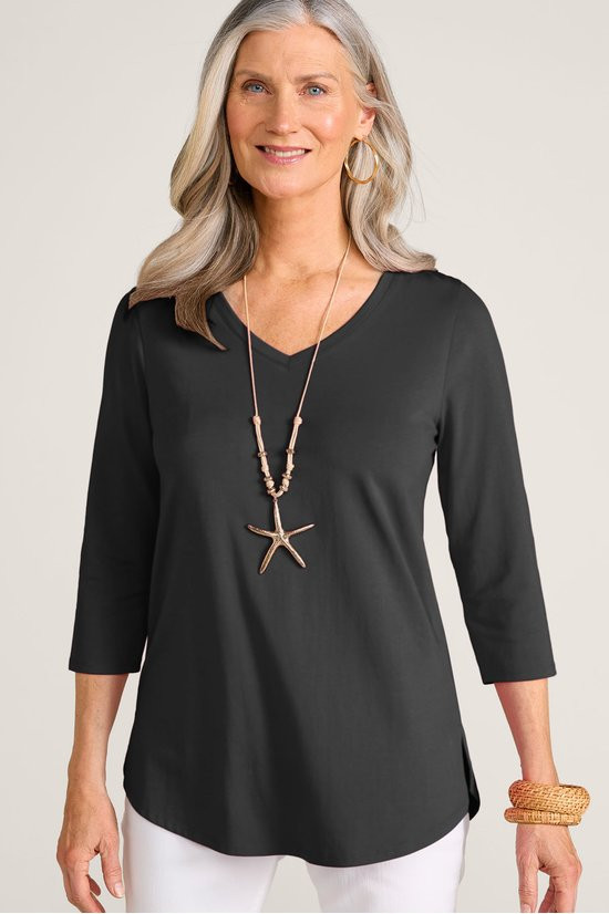 Pima Isabel 3/4 Slv Tunic - thumbnail 4