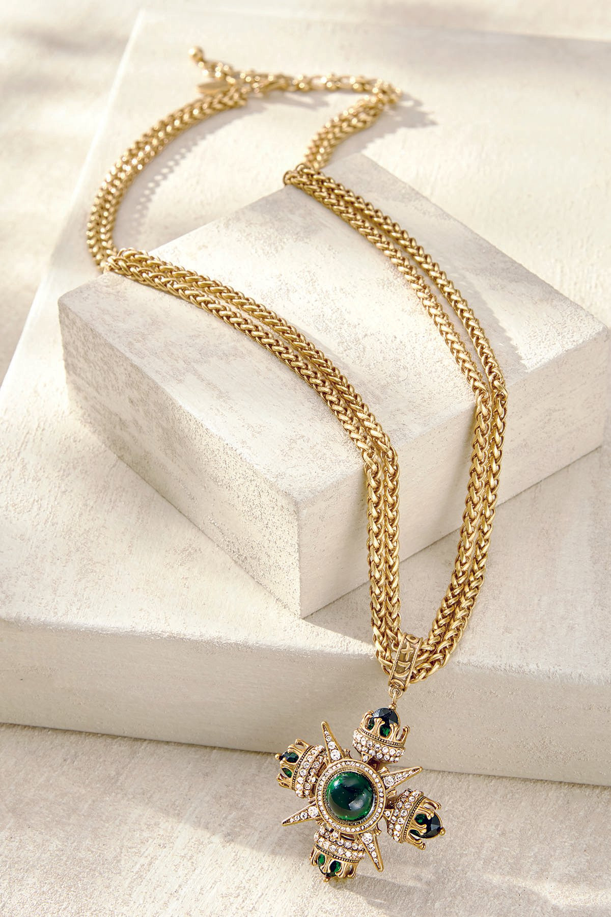 Kenneth Jay Lane Crown Pendant Necklace - thumbnail 2