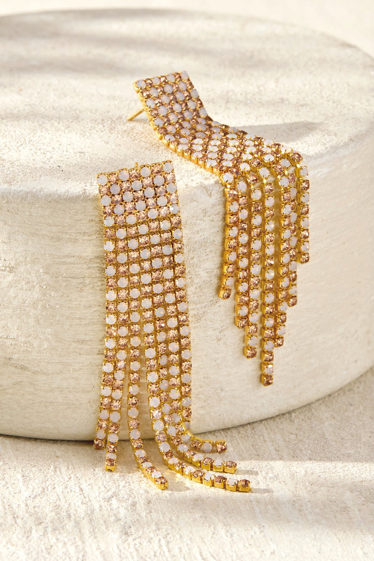 Gianna Glass Stone Earrings - thumbnail 2