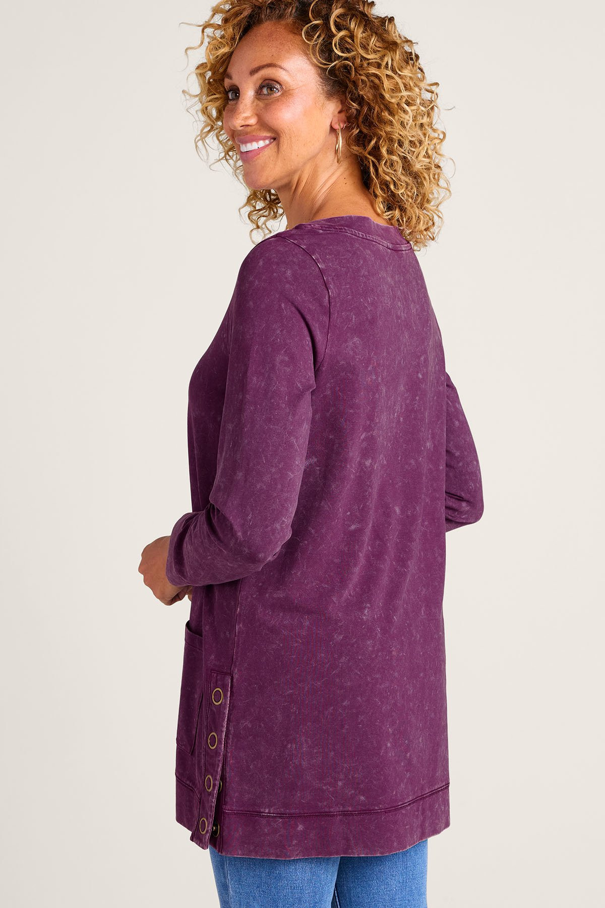 Colorful Washed Make It Snappy Tunic - thumbnail 5