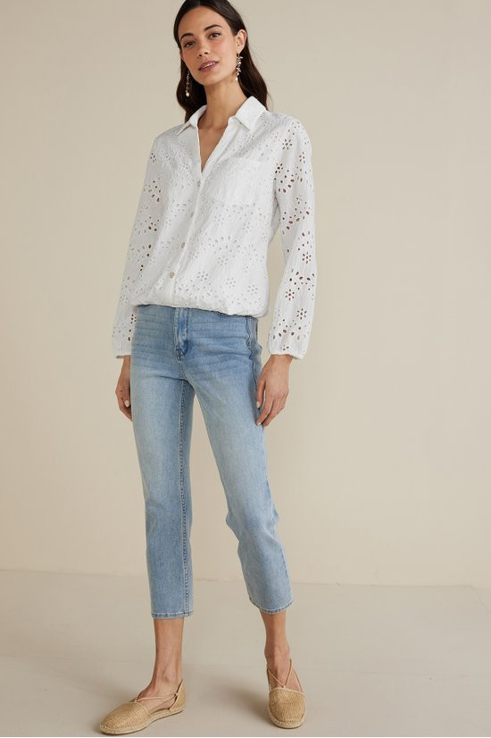 Jovana Eyelet Shirt - thumbnail 3