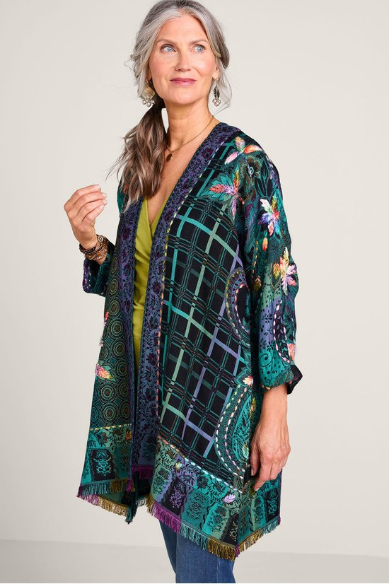 Secret Garden 3/4 Sleeve Jacquard Topper