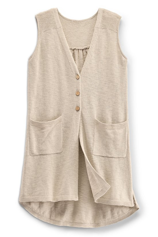 Vespera Slub Knit Vest