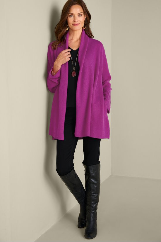 Izzy Cashmere Long Cardigan - thumbnail 3